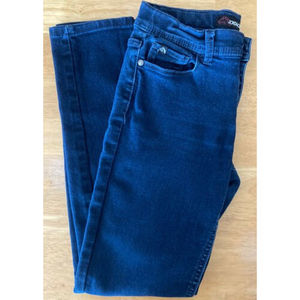 Jordache Girl's Skinny Jeans Size 16 Dark Blue  Stretch Denim Adjustable Waist